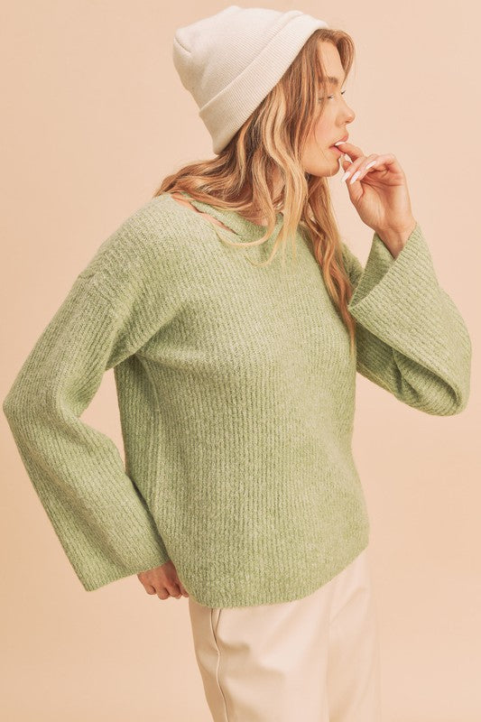 AEMI & Co. Chic Cutout Knit Sweater - Harlie Sweater