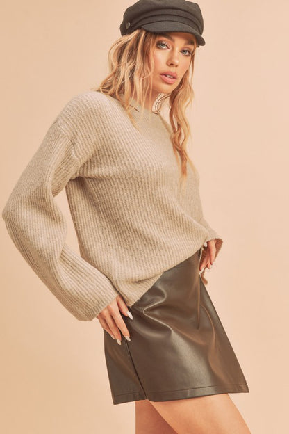 AEMI & Co. Chic Cutout Knit Sweater - Harlie Sweater