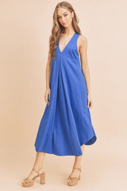 AEMI & Co. Sleeveless Flare A-line Telisa Midi Dress