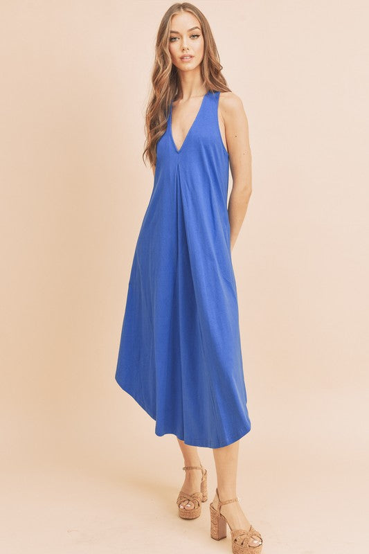 AEMI & Co. Sleeveless Flare A-line Telisa Midi Dress