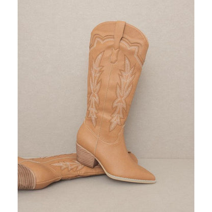 KKE ORIGINALS Ainsley - Embroidered Cowboy Boot