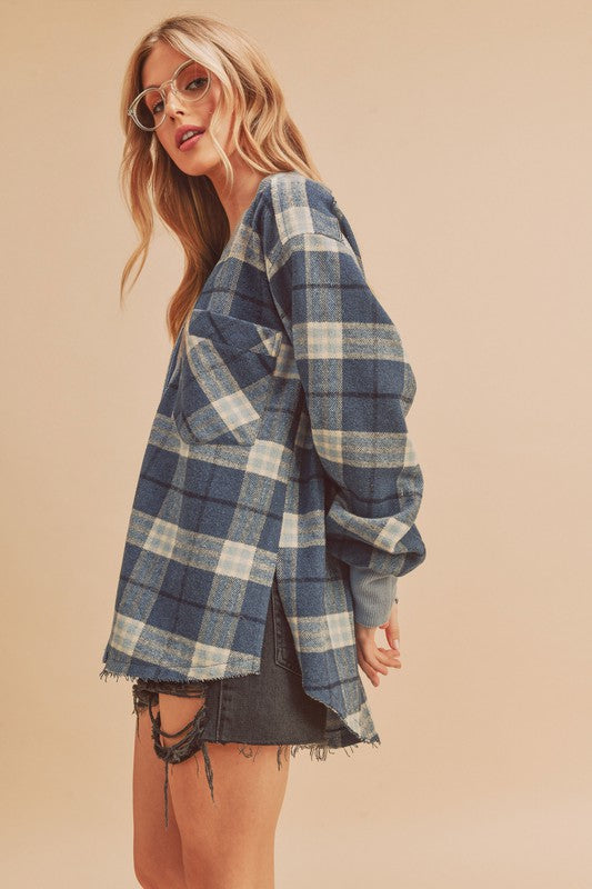 AEMI & Co. Plaid Hila Cardigan Jacket