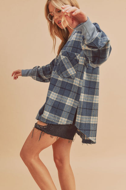 AEMI & Co. Plaid Hila Cardigan Jacket