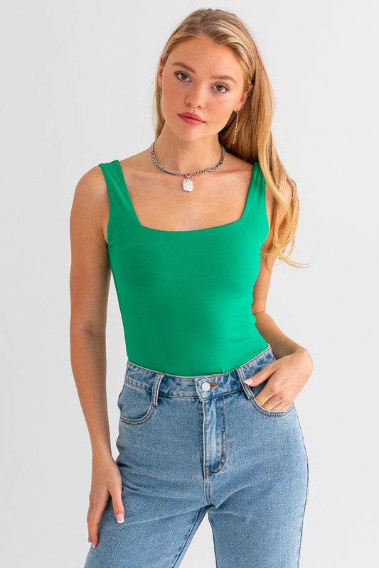 LE LIS Square Neck Tank Bodysuit