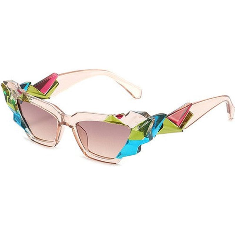 Geometric Irregular Cat Eye Fashion Sunglasses