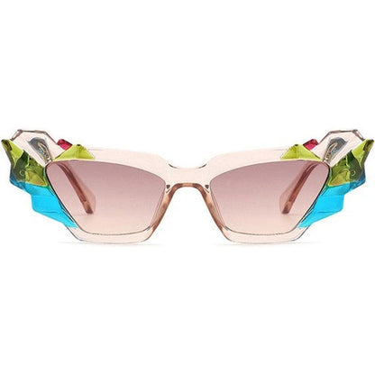 Geometric Irregular Cat Eye Fashion Sunglasses