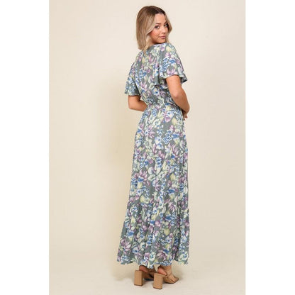 TIMING Flare Arya Floral Maxi Dress