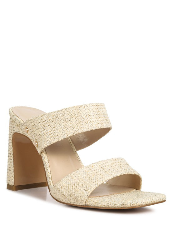 RAG Company Alodia Slim Block Heel Sandals