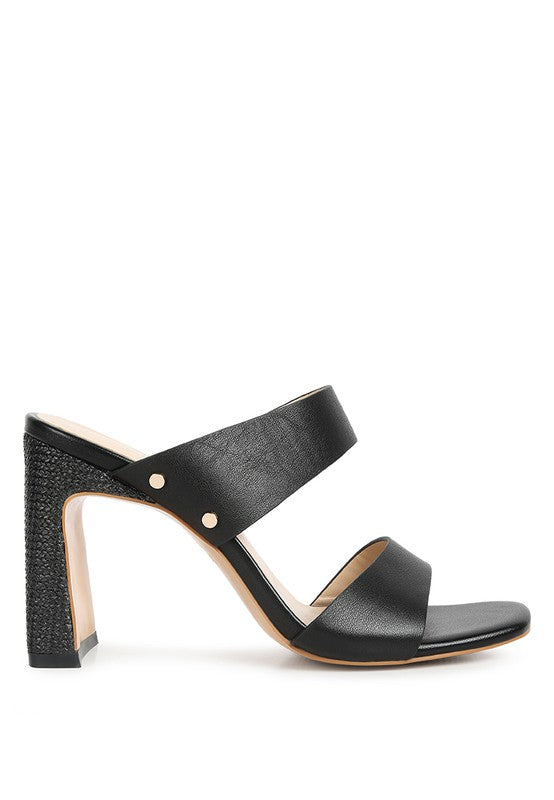 RAG Company Alodia Slim Block Heel Sandals