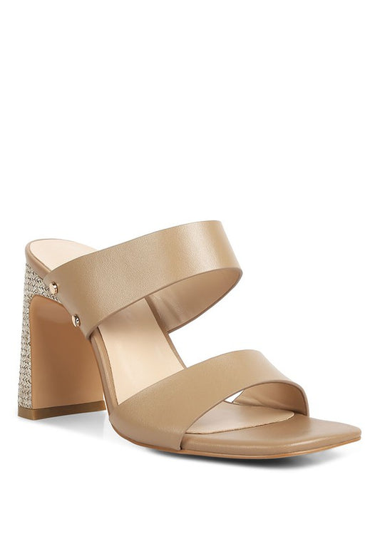 RAG Company Alodia Slim Block Heel Sandals