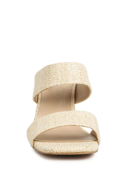 RAG Company Alodia Slim Block Heel Sandals