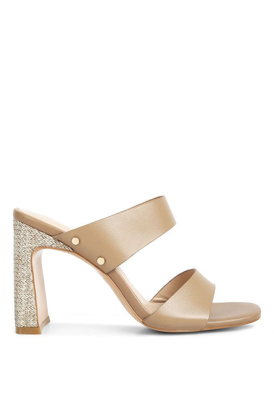 RAG Company Alodia Slim Block Heel Sandals