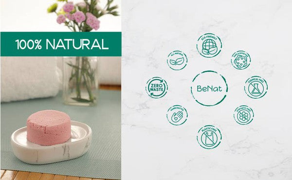 BeNAT All-Natural Shampoo Bar. Handcrafted. Eco-Friendly