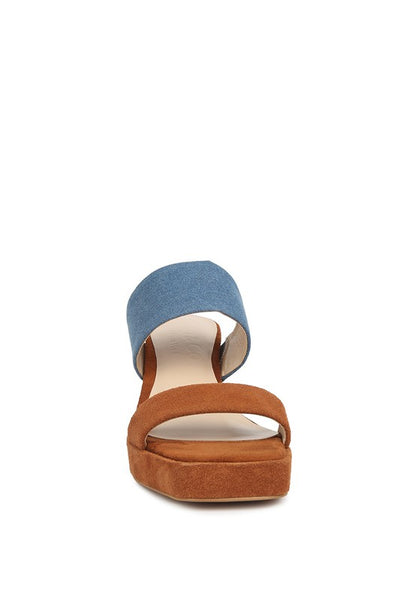 RAG & Co. Eddlia Slip On Platform Sandals