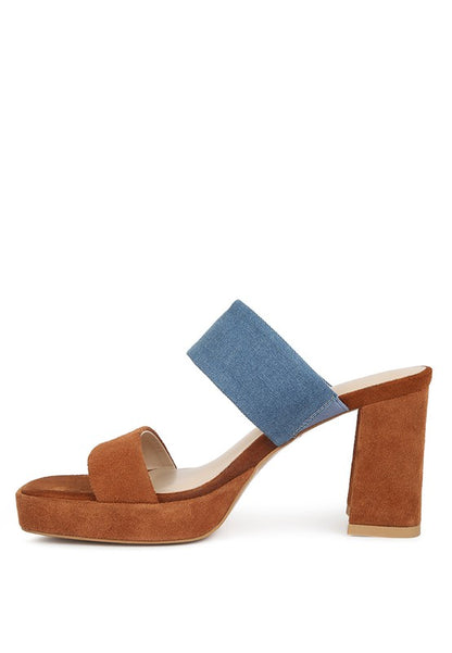 RAG & Co. Eddlia Slip On Platform Sandals