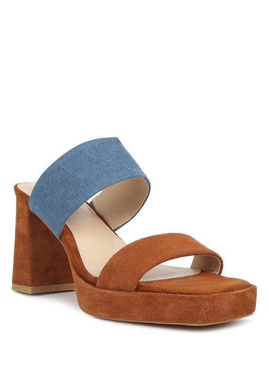 RAG & Co. Eddlia Slip On Platform Sandals