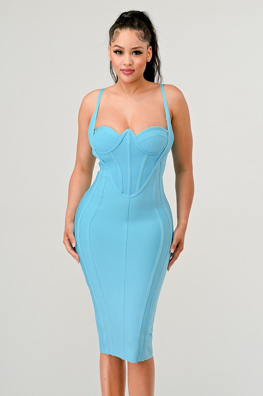 ATHINA Sexy Bandage Corset Party Dress