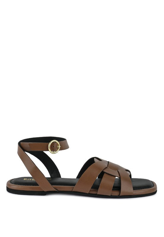 RAG & Co. ASHTON Flat Ankle Strap Sandals