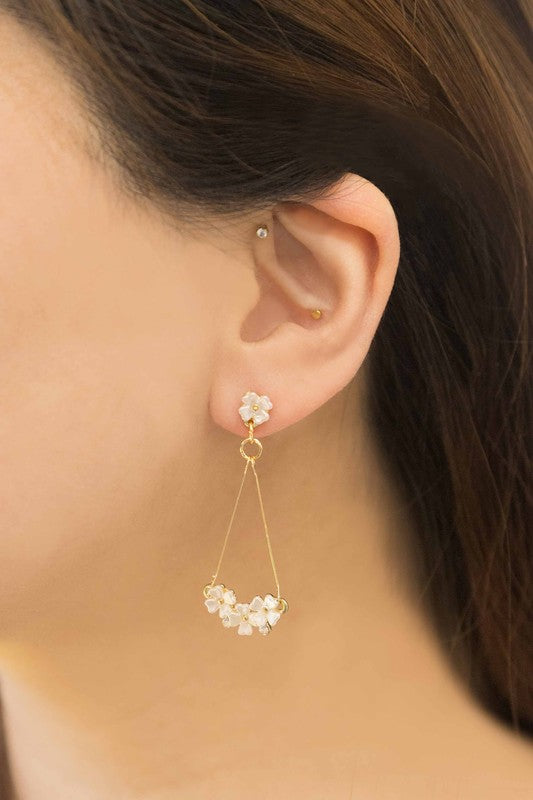 Lovoda's Elegant Florence Drop Earrings