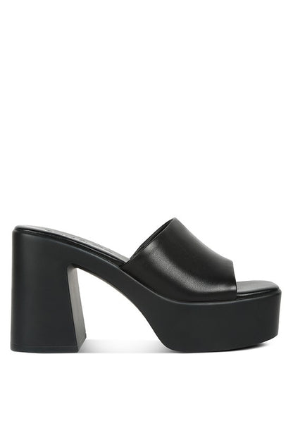 RAG & Co. Scandal Slip On Block Heel Sandals