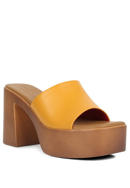 RAG & Co. Scandal Slip On Block Heel Sandals