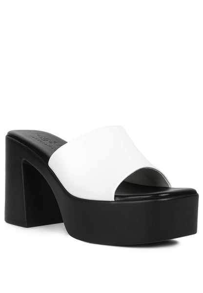 RAG & Co. Scandal Slip On Block Heel Sandals