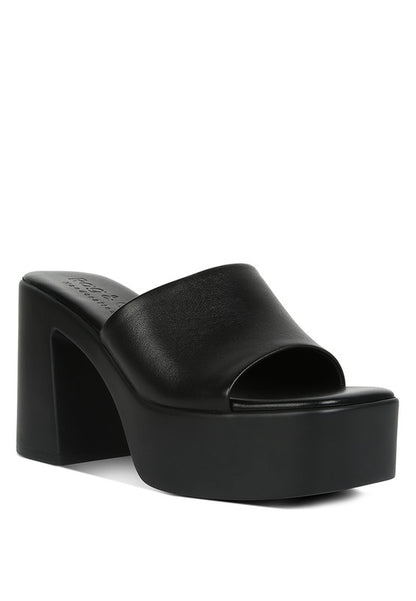 RAG & Co. Scandal Slip On Block Heel Sandals