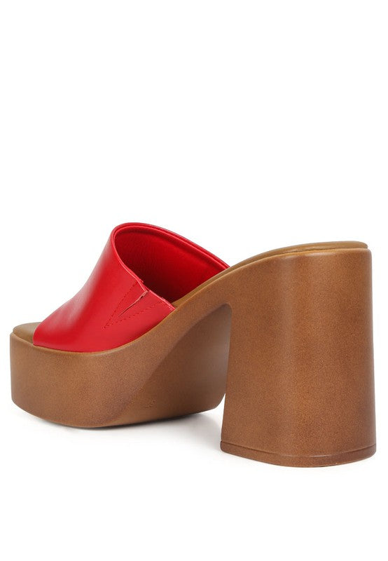 RAG & Co. Scandal Slip On Block Heel Sandals