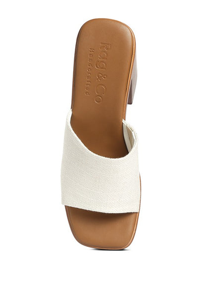 RAG & Co. Scandal Slip On Block Heel Sandals