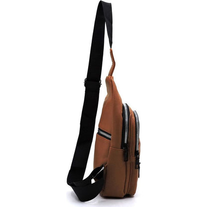 FASHION WORLD Vegan Leather Sling Backpack