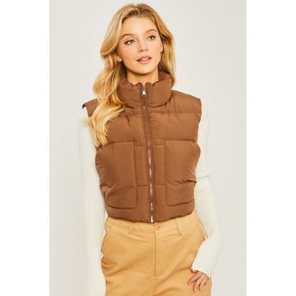 Puffer Vest With Pockets