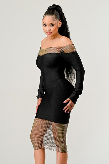 ATHINA Classic Black Bandage Dress