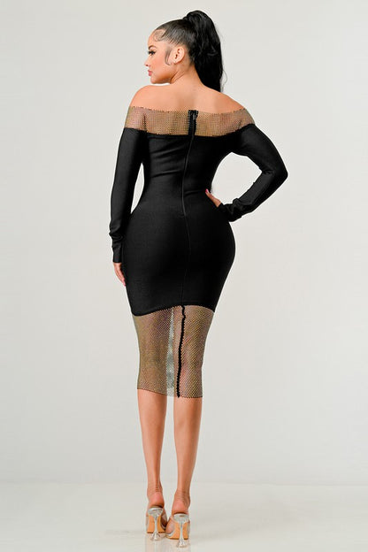 ATHINA Classic Black Bandage Dress