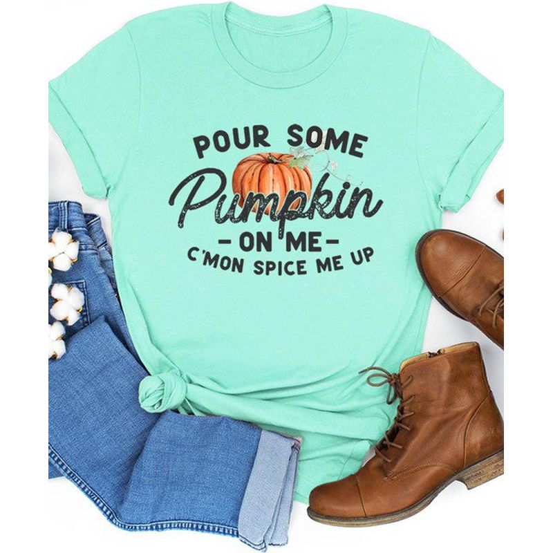 COLOR BEAR " C'mon Spice me up" Fall Humor Graphic T-shirt