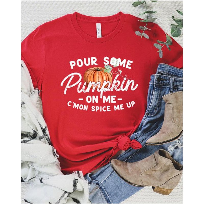 COLOR BEAR " C'mon Spice me up" Fall Humor Graphic T-shirt