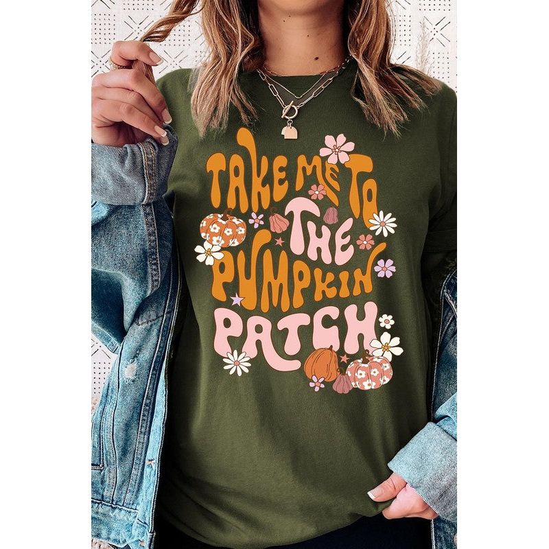 COLOR BEAR " Take me to the Pumpkin Patch" Autumn Graphic T-shirt