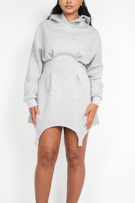 ATHINA Mini Casual Hooded Dress