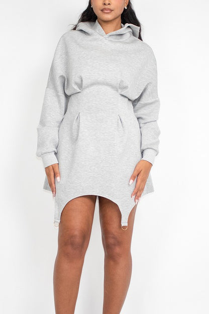 ATHINA Mini Casual Hooded Dress