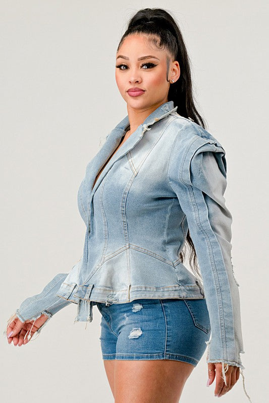 ATHINA Vintage Denim Jean Jacket