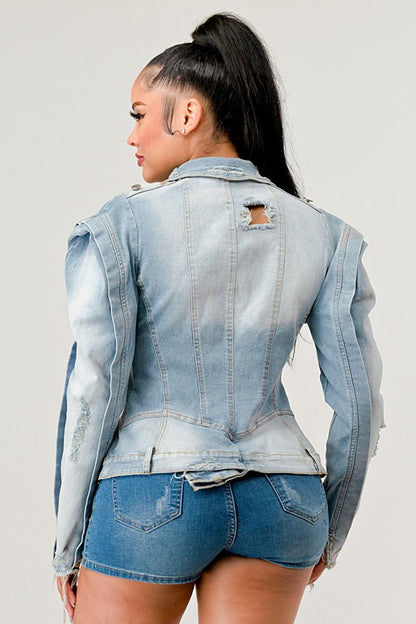 ATHINA Vintage Denim Jean Jacket