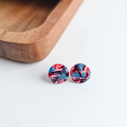 PIFFY & SPLENDID Sophie Studs - Magenta Teal