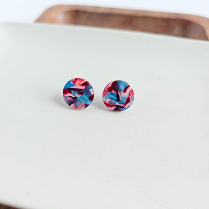 PIFFY & SPLENDID Sophie Studs - Magenta Teal