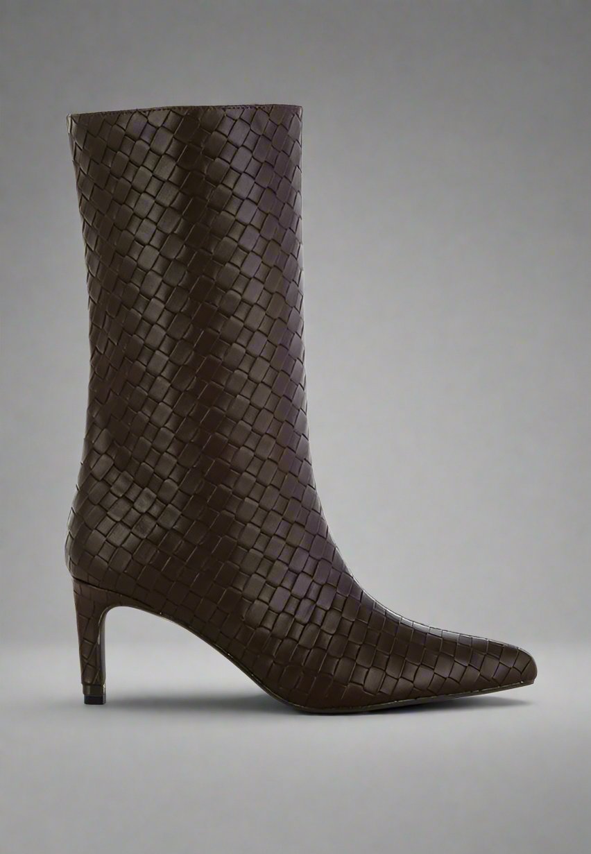 RAG & Co. Mentha Woven Faux Leather Boots