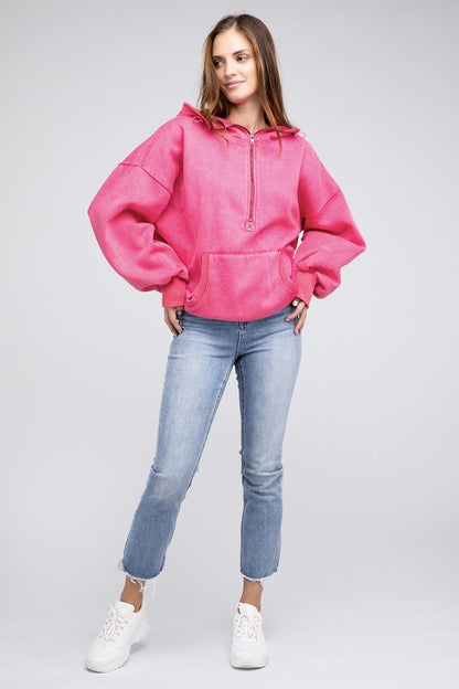 BIBI Stitch Detailed Elastic Hem Hoodie Sweatshirt