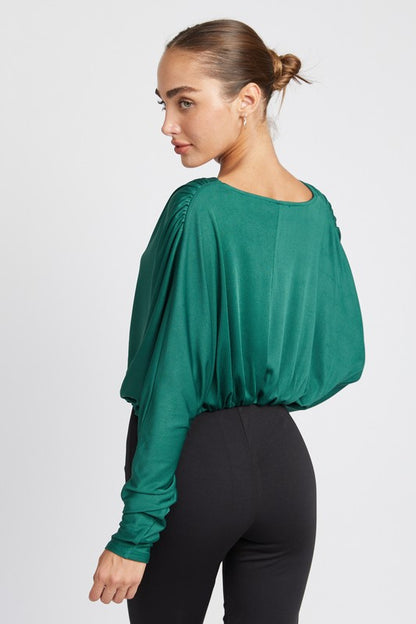 EMORY PARK Dolman twist-front Top