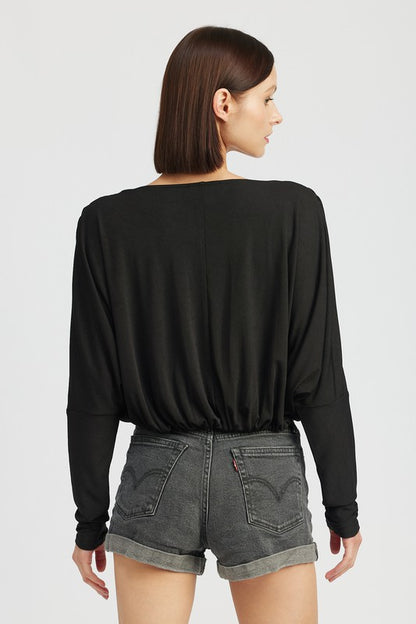 EMORY PARK Dolman twist-front Top