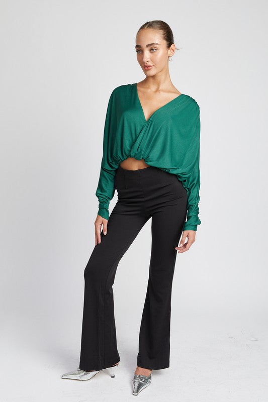 EMORY PARK Dolman twist-front Top