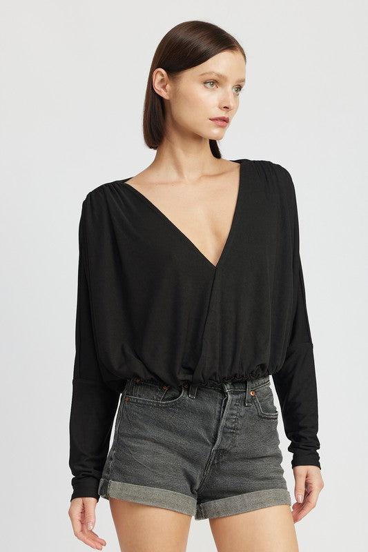 EMORY PARK Dolman twist-front Top