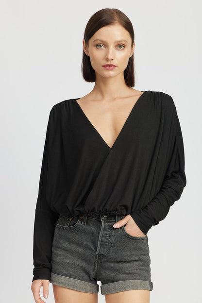 EMORY PARK Dolman twist-front Top