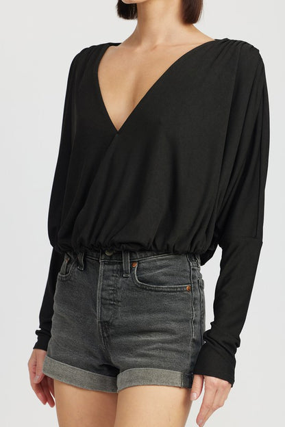 EMORY PARK Dolman twist-front Top